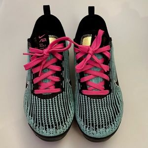 Nike Air Vapormax Flyknit 3 South Beach Hyper Turquoise BQ5238-300 Size 5Y